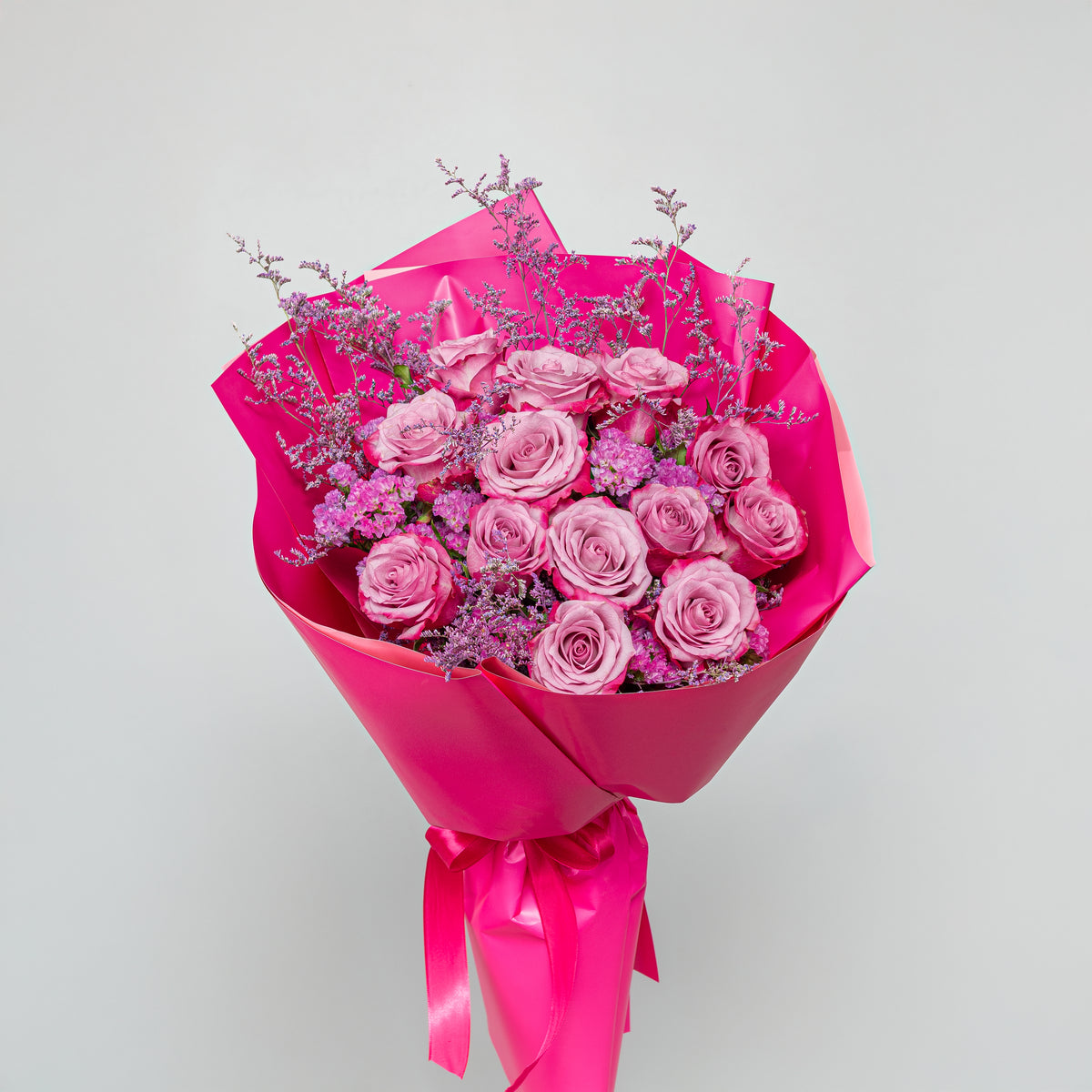 12 roses Blush Romance Bouquet