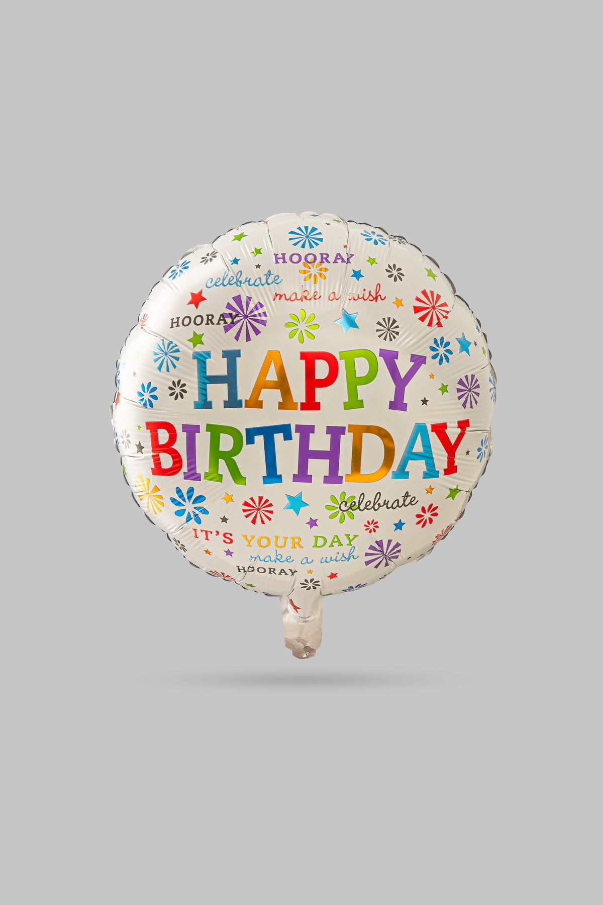 Happy Birthday Round Helium Balloons