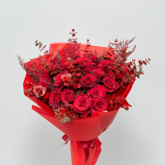 20 roses Red Velvet Roses Bouquet
