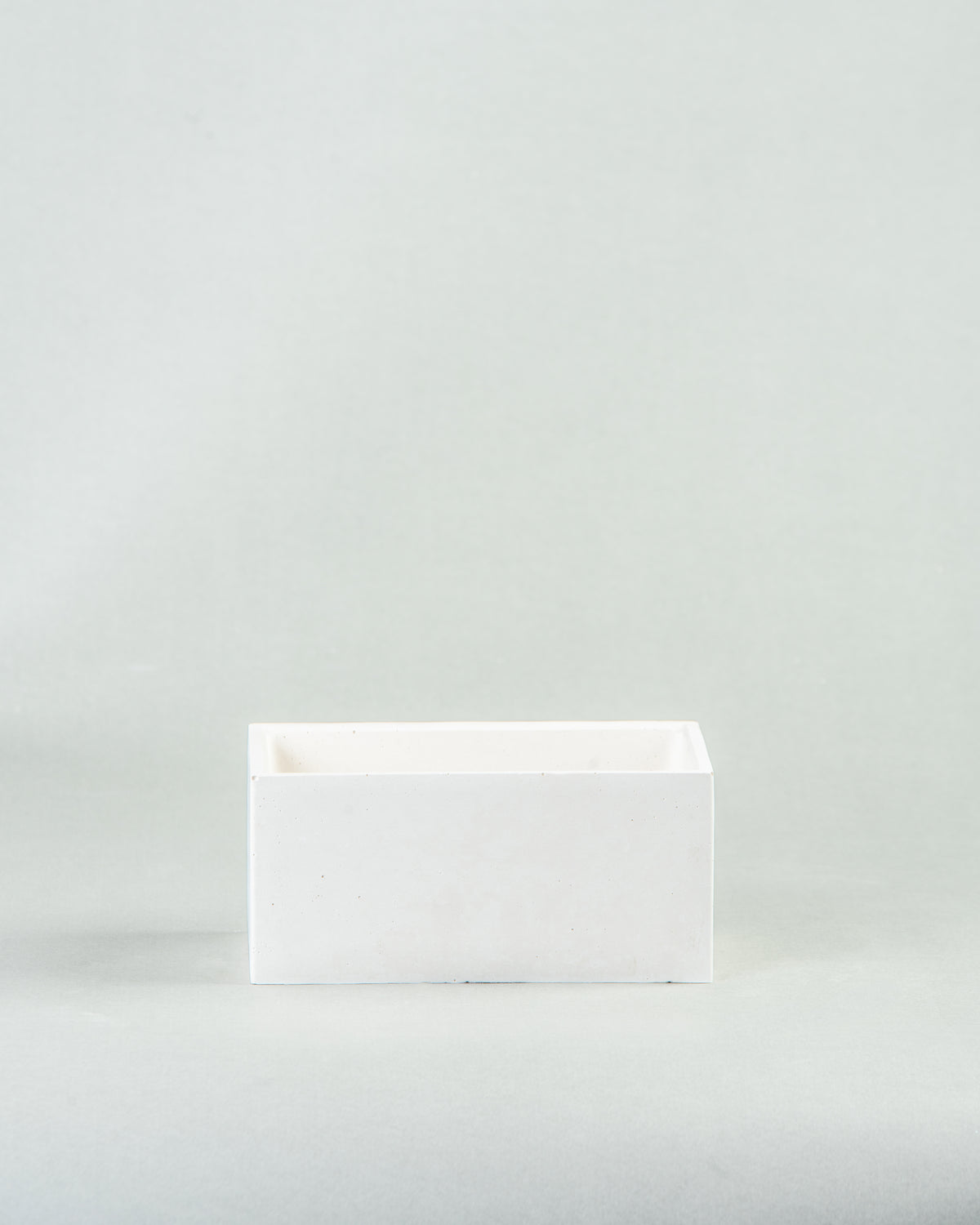 Contemporary Rectangular Array: Medium Concrete Planters in Six Shades