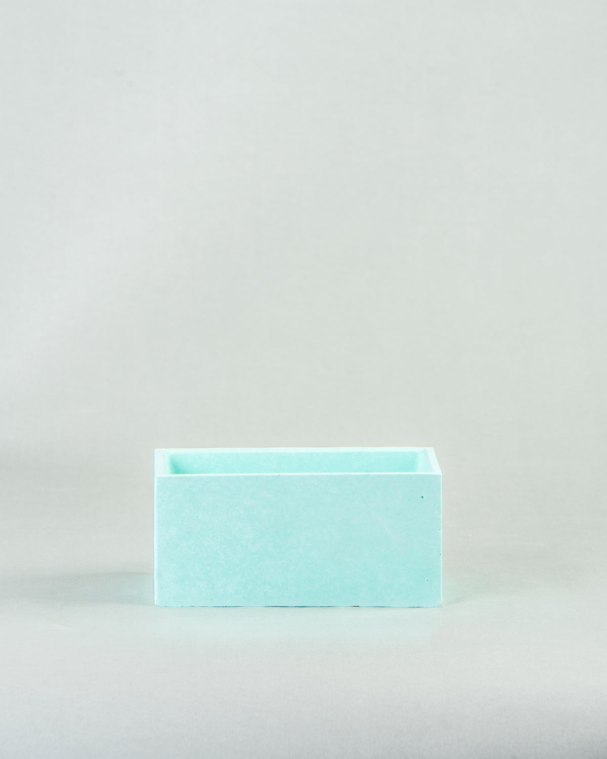 Contemporary Rectangular Array: Medium Concrete Planters in Six Shades